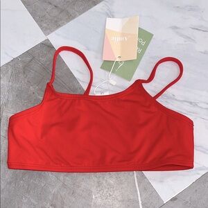 NEW Andie kids cherry red bikini swim top sz 5T